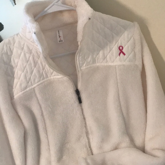 Jackets & Blazers - 6for $10 Ladies super soft jacket w breast cancer logo